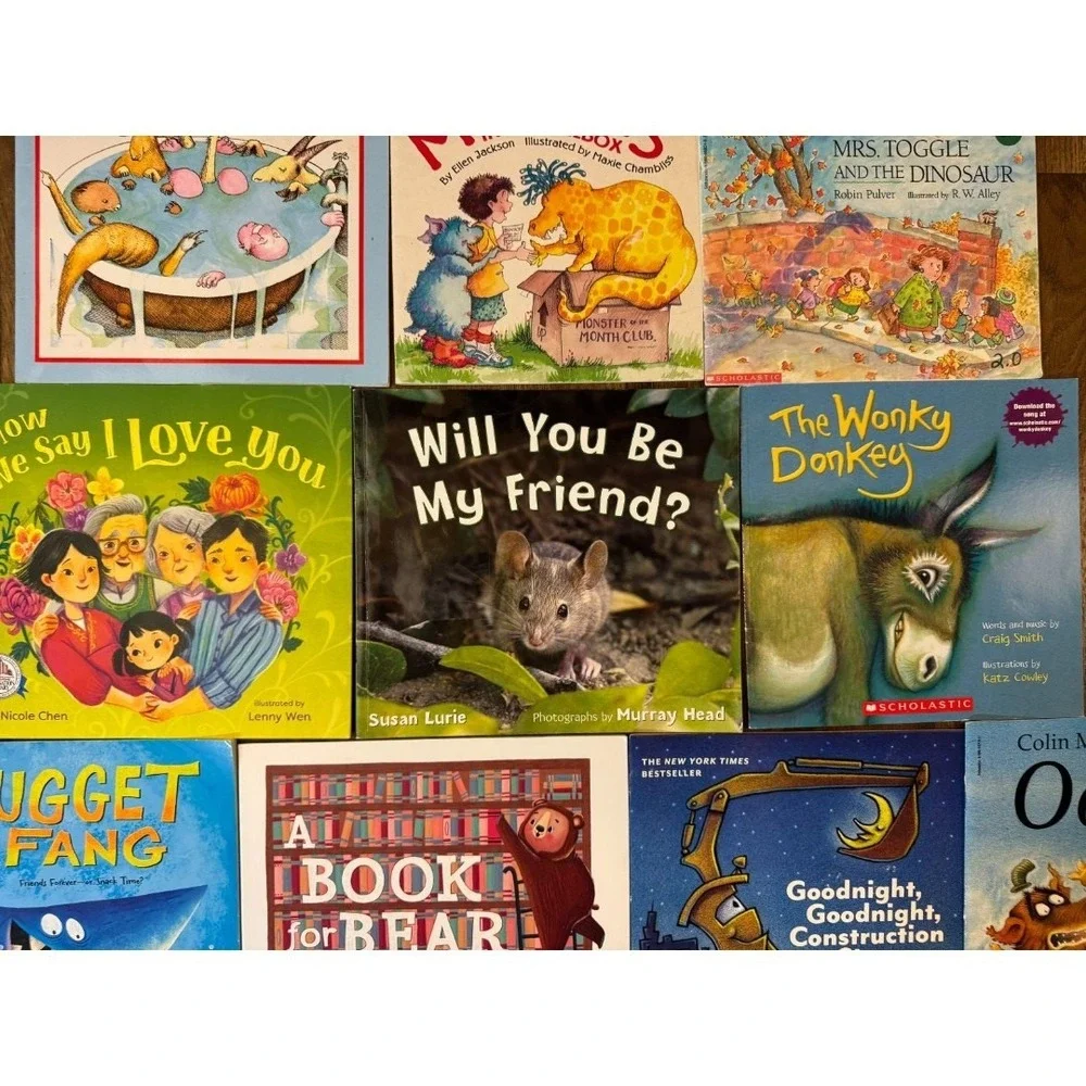Childrens Picture Story Books Lot Read Alouds Classroom Home‎ School Modern